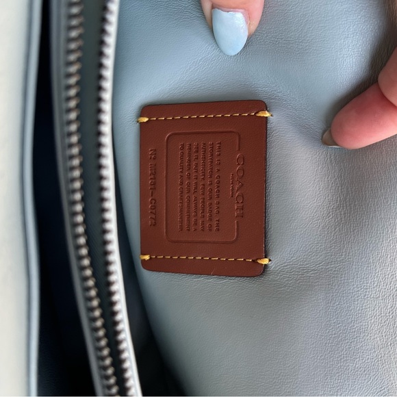 COACH PILLOW TABBY 26 in AQUA - Picture 7 of 12